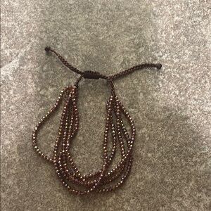 Felicity Elegant Brown Beaded Bracelet